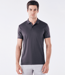 Polo Pima Clássica Cinza