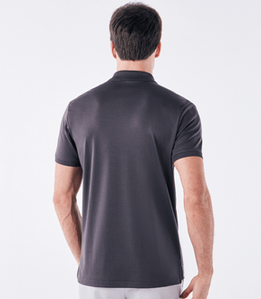 Polo Pima Clássica Cinza