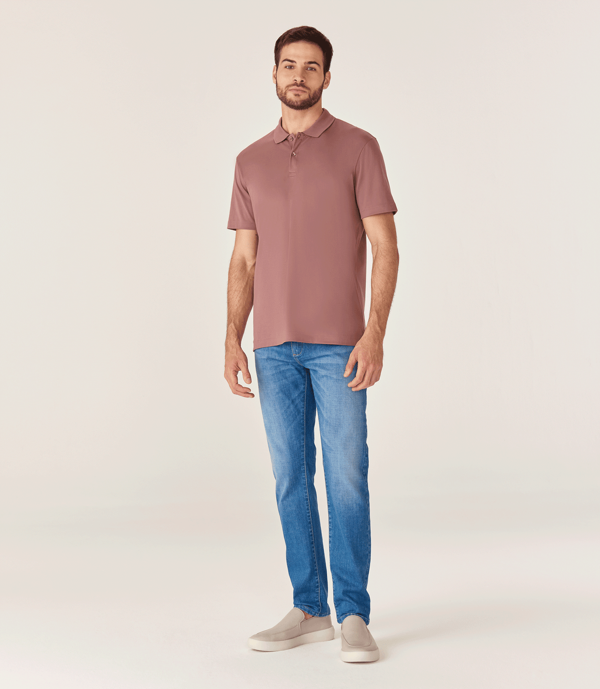 Polo Interloque Fio 140 Rosa