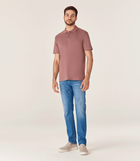 Polo Interloque Fio 140 Rosa