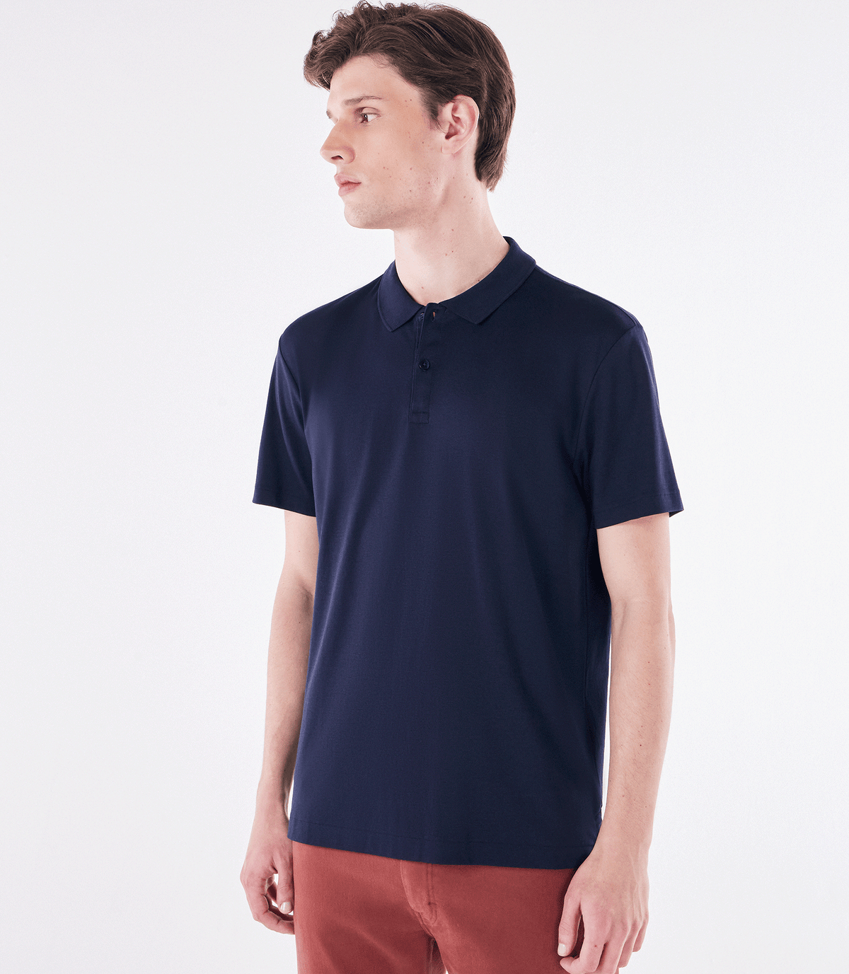 Polo Interloque Fio 140 Azul