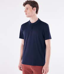 Polo Interloque Fio 140 Azul