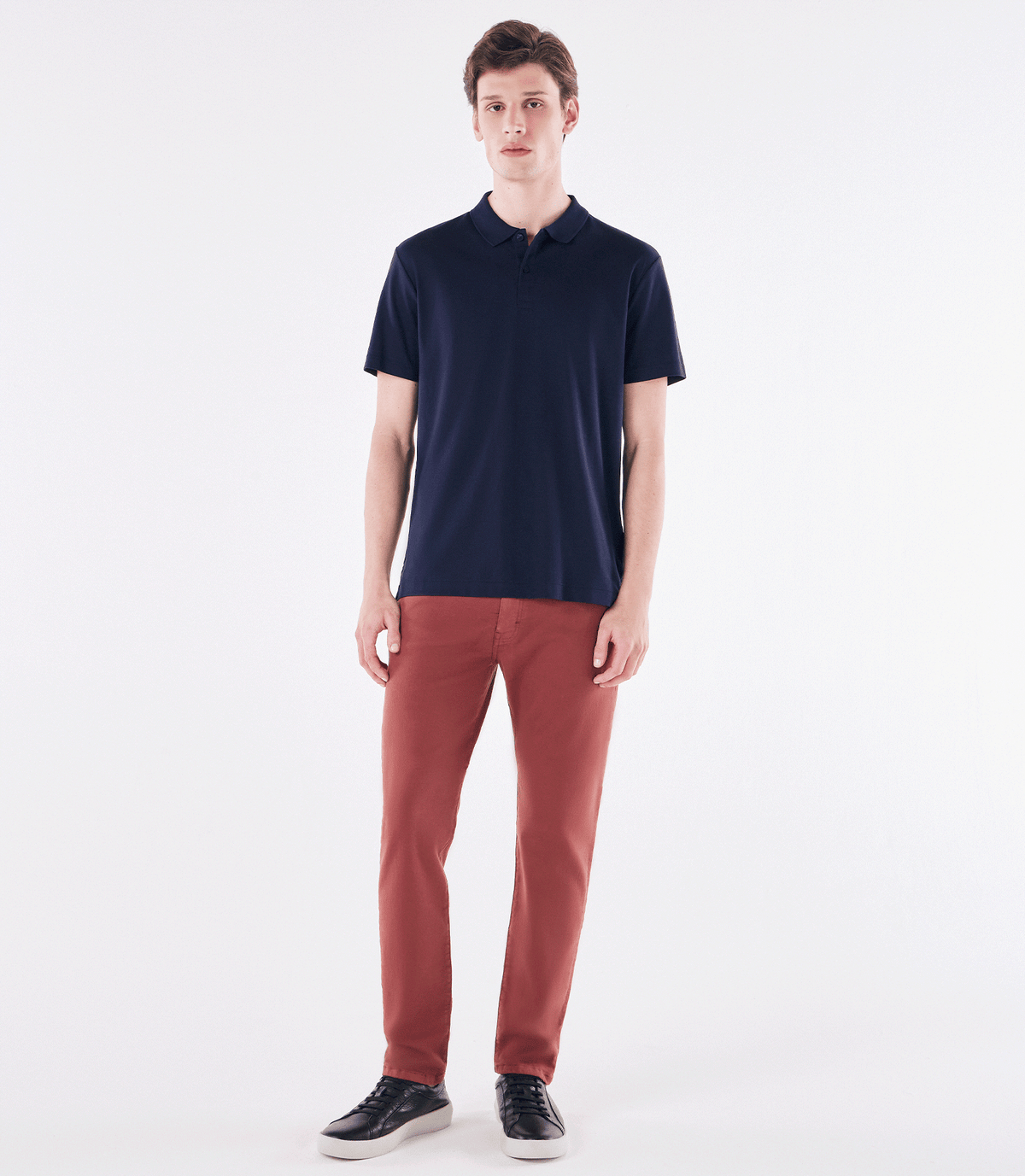 Polo Interloque Fio 140 Azul