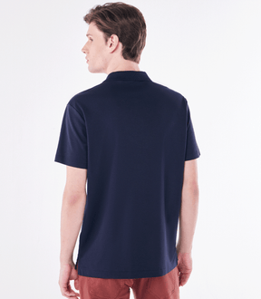 Polo Interloque Fio 140 Azul