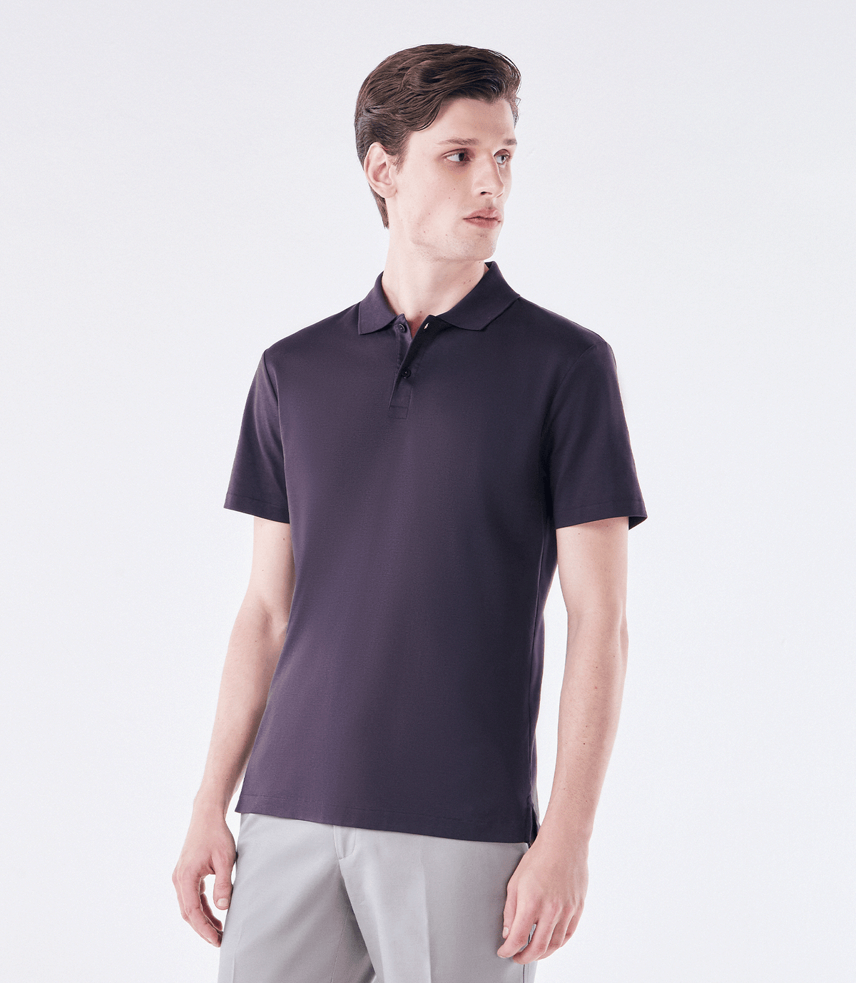 Polo Interloque Fio 140 Vinho