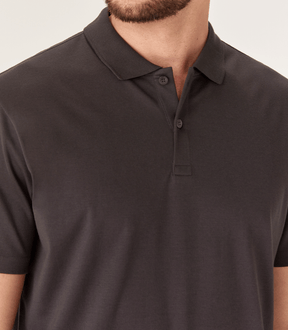Polo Interloque Fio 140 Cinza